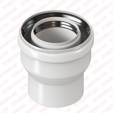 Переход конденсационный с Ø60/100 на Ø80/125 конденсационный, Krats