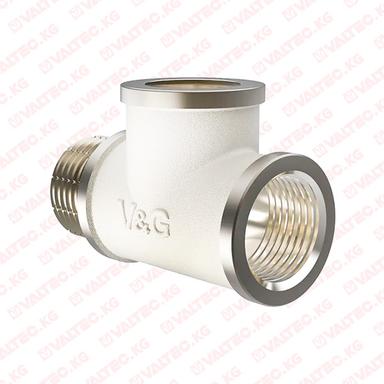 Тройник 1/2" (15 мм) вн-вн-нар Valogin