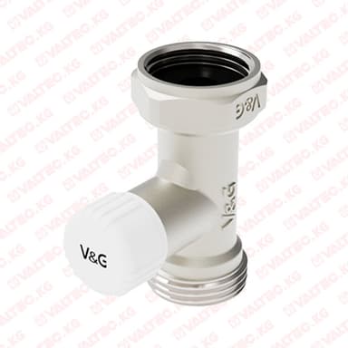 Купить Узел одинарный нижнего подключения радиатора, с клапаном, прямой 3/4" вн х 3/4 "Евроконус" Valogin Узел одинарный нижнего подключения радиатора, с клапаном, прямой 3/4" вн х 3/4 "Евроконус" Valogin