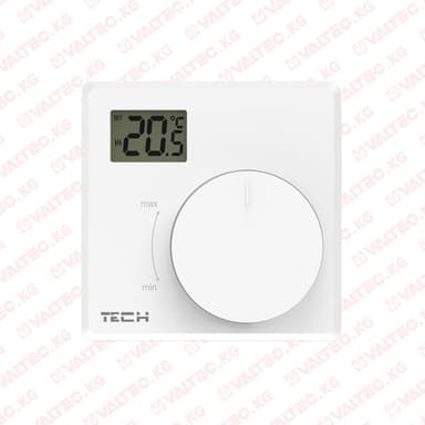 Двухпозиционный проводной комнатный термостат T-P2.1z белый, TECH