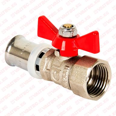 Кран шаровой с пресс соединением 1/2"х16 вн Valtec