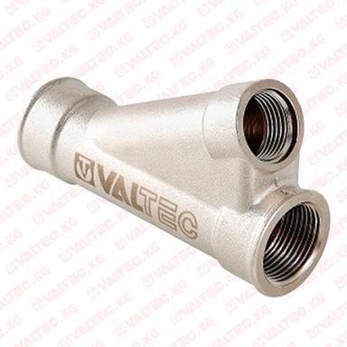 Тройник косой, для гильзы под погружной датчик 1" х1/2" Valtec