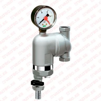 Фильтр поворотный 39M8, ВР-ВР, 300 мкм, с магнитом, с манометром, FAR