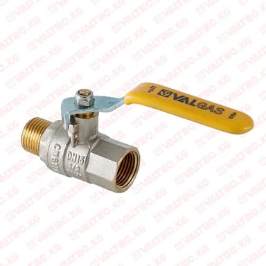 Газовый шаровой кран VALGAZ, стальная рукоятка вн -нар Valtec
