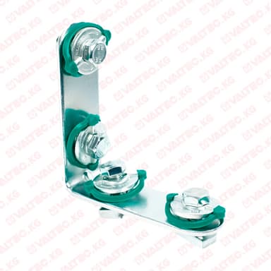 Уголок 90°, 4 монтажные гайки, Tim