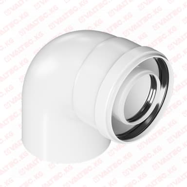 Купить Угол конденсационный 90° 80/125 МегаОпт Угол конденсационный 90° 80/125 МегаОпт