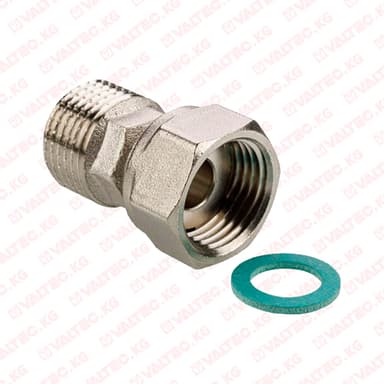 Купить Полусгон прямой с накидной гайкой, 3/4" x 3/4" Valtec Полусгон прямой с накидной гайкой, 3/4" x 3/4" Valtec