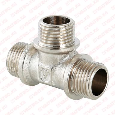 Купить Тройник 1/2" (15 мм) нар-нар-нар Valtec Тройник 1/2" (15 мм) нар-нар-нар Valtec