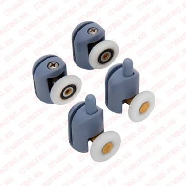 Купить Ролики для душ. кабин Комплект №2 (одинар. ниж. 2 шт. + одинар. верх. 2 шт.), Masterprof Ролики для душ. кабин Комплект №2 (одинар. ниж. 2 шт. + одинар. верх. 2 шт.), Masterprof